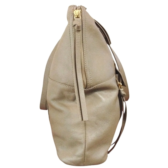 Kooba Gray/Taupe Leather Contemporary Travel Organizer Shoulder Bag - Picture 4 of 11